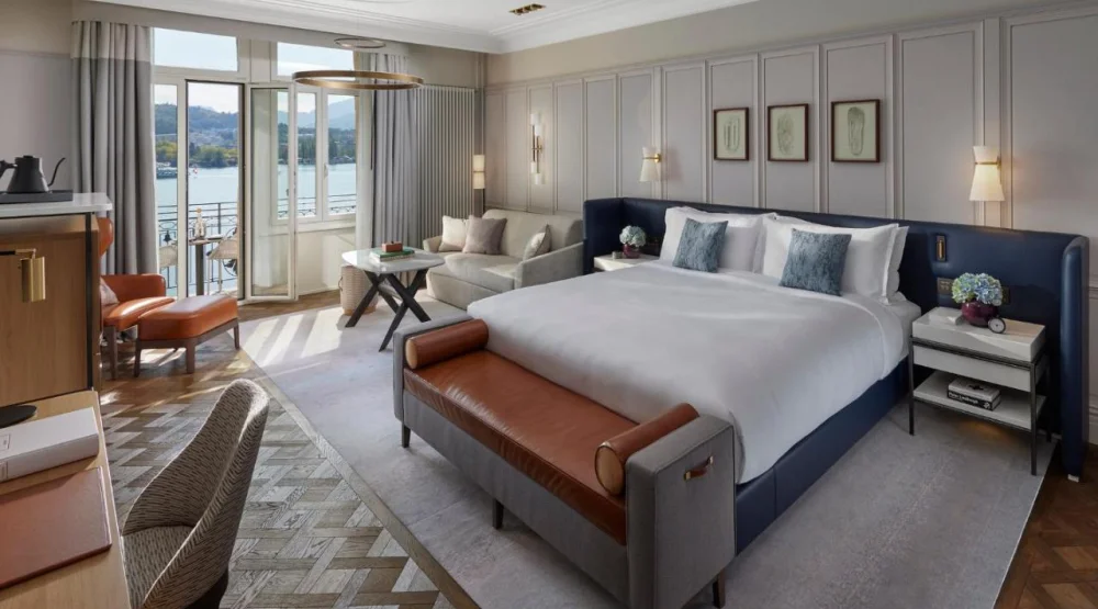 Lake View Junior Suite with Balcony at Mandarin Oriental Palace Luzern