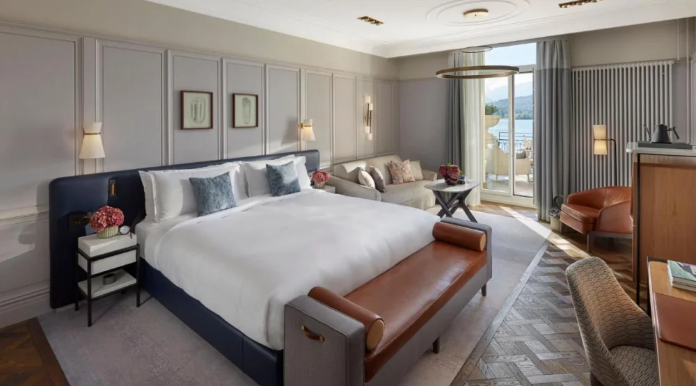 Lake View Junior Suite with Terrace at Mandarin Oriental Palace Luzern