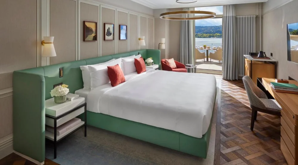Deluxe Lake View Room with Terrace at Mandarin Oriental Palace Luzern