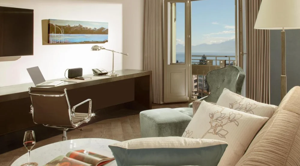 Savoy Executive Suite with Lake View at Hotel Royal Savoy Lausanne