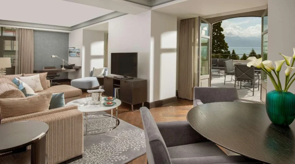 Savoy Executive Suite with Terrace Or Balcony at Hotel Royal Savoy Lausanne