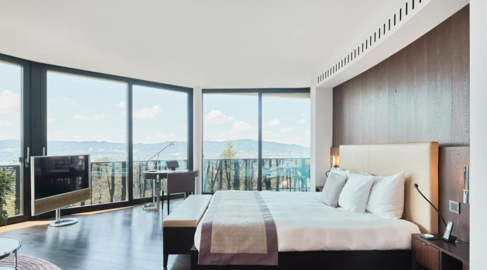 Grand Junior Suite with Balcony and Panoramic View at The Dolder Grand