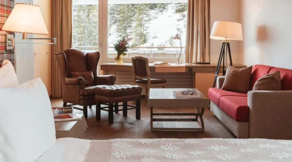 Junior Suite West Facing at Tschuggen Grand