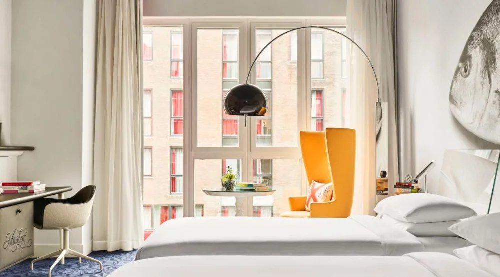 Twin Room with Garden View at Andaz Amsterdam Prinsengracht