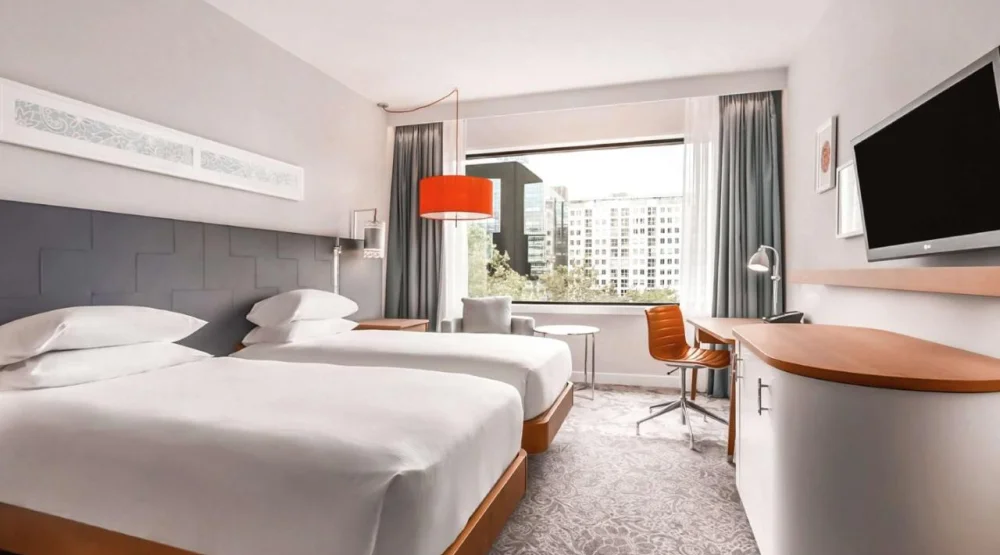 Twin Room at Hilton Rotterdam