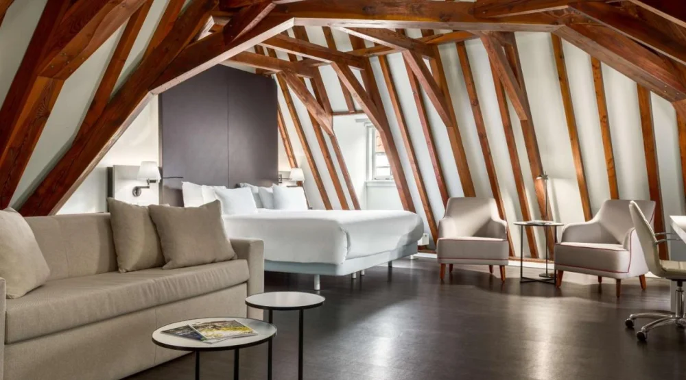 Junior Suite with Extra Bed (2 Adults + Two Children) at NH Collection Amsterdam Barbizon Palace