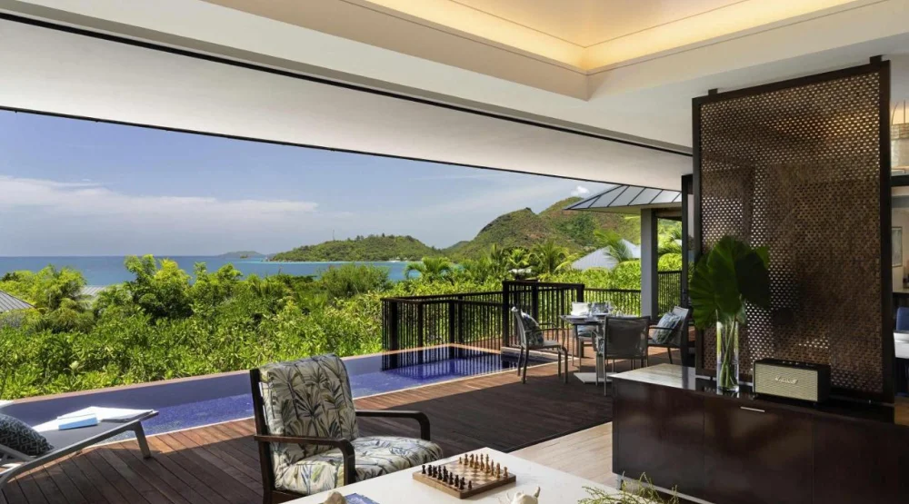 Two Bedroom Villa with Pool and Ocean View at Raffles Seychelles