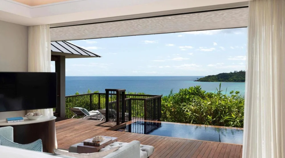 Ocean View Twin Pool Villa at Raffles Seychelles