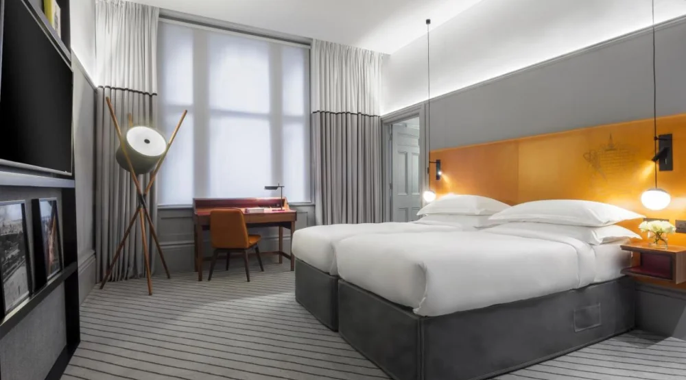 Twin Room at Andaz London Liverpool Street by Hyatt