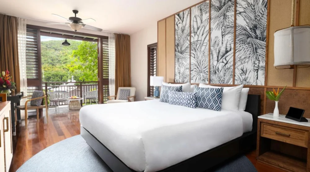 Bay View Junior Suite King Bed at Zoetry Marigot Bay St Lucia