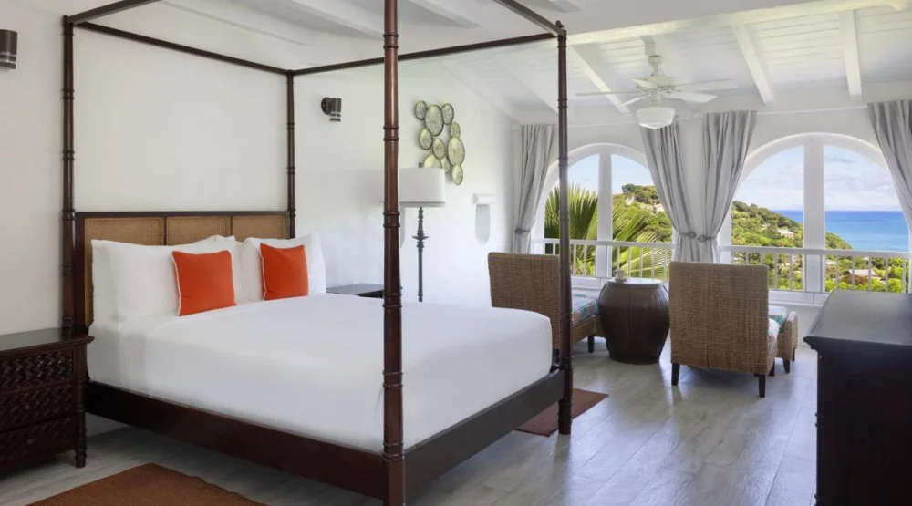 Ocean View Guestroom at Windjammer Landing Villa Beach Resort