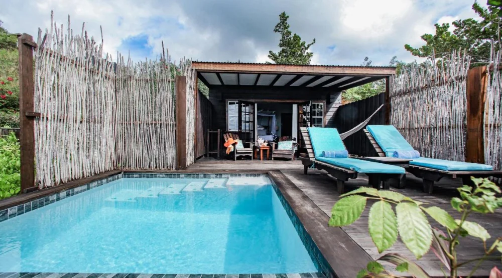 Beach Front Pool Cottage at Cocos Hotel