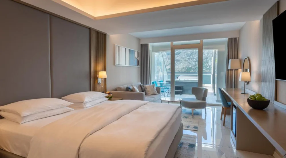 Premium King Room with Hot Tub and Sea View at Hyatt Regency Kotor Bay Resort
