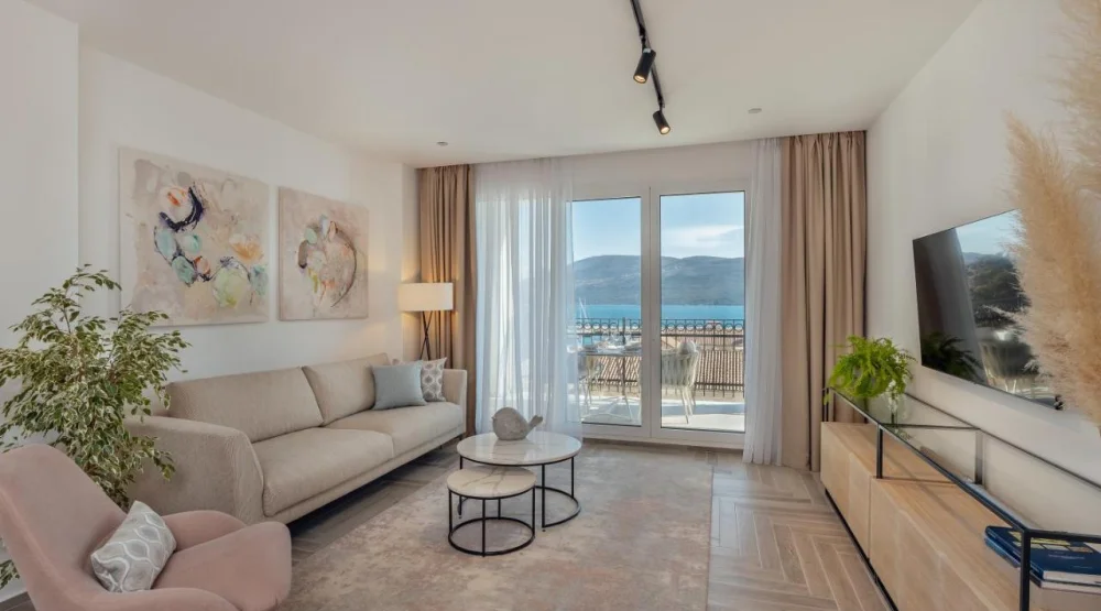 Two Bedroom Apartment with Sea View at Lazure Hotel & Marina