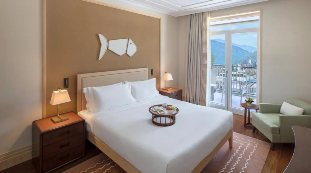 Premium King Room with Balcony and Pool View at Regent Porto Montenegro