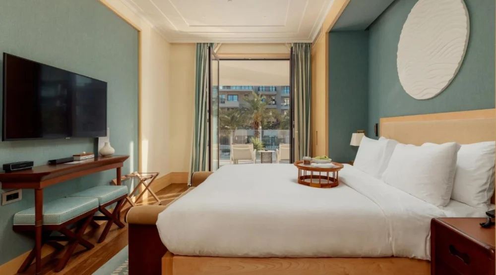 King Studio Suite with Balcony and Pool View at Regent Porto Montenegro