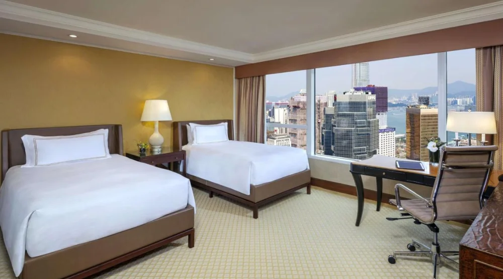 Deluxe Twin Room at Conrad Hong Kong