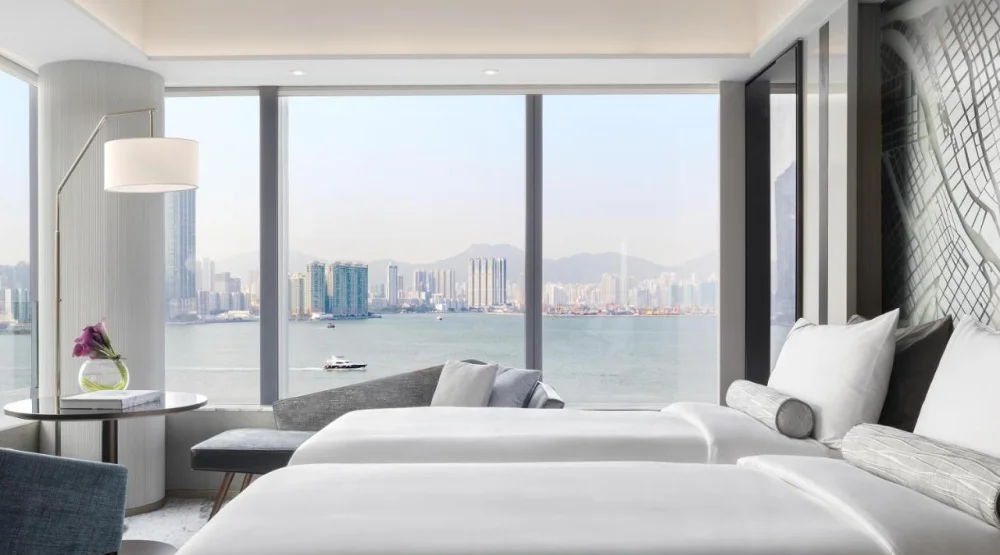 Deluxe Twin Room with Harbor View at Hyatt Centric Victoria Harbour