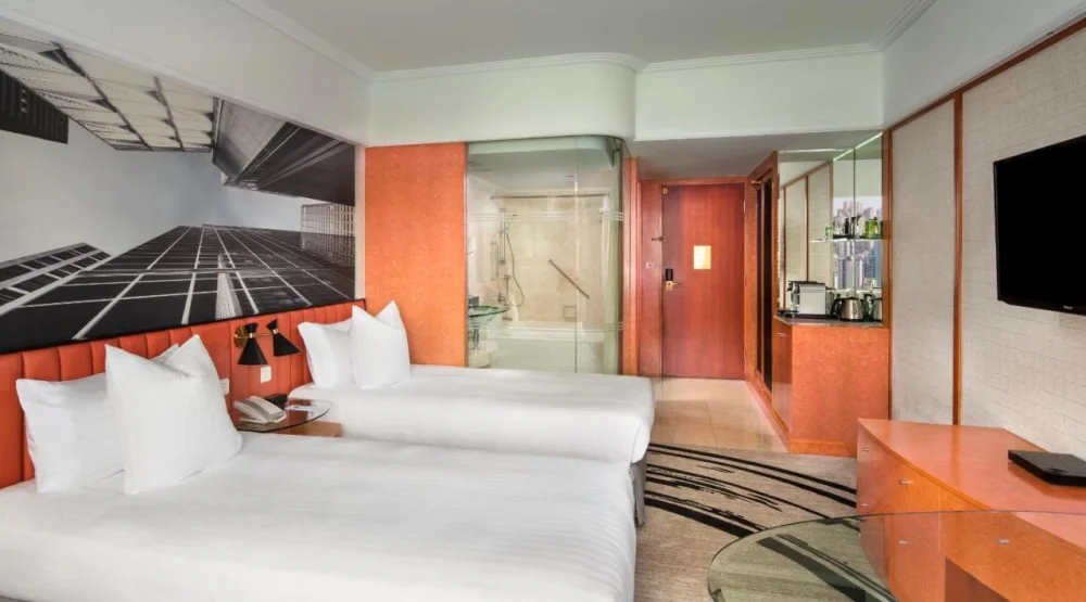 Deluxe Twin Room with City View at The Park Lane Hong Kong Autograph Collection
