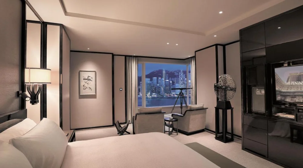 Deluxe Harbor View Suite at The Peninsula Hong Kong