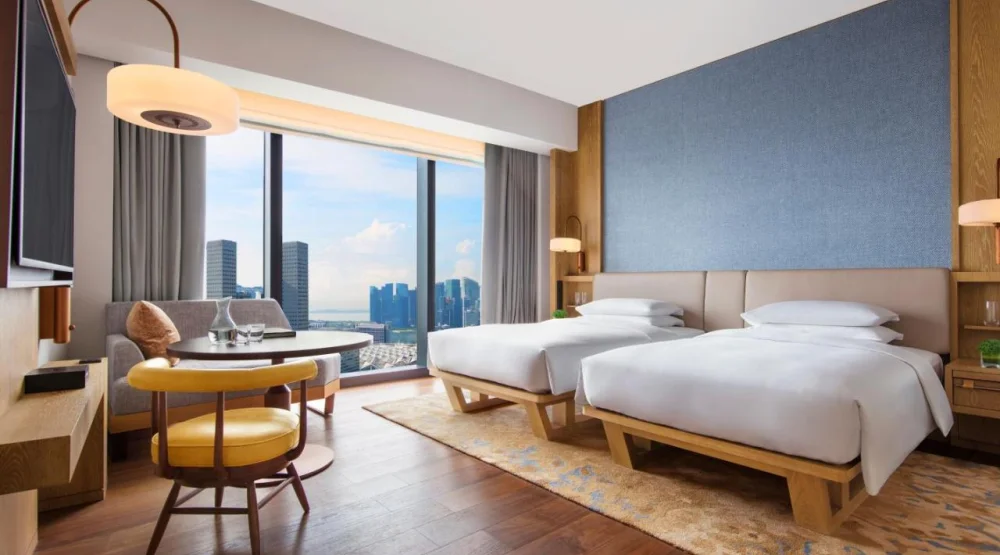Deluxe Twin Room with Sea View at Andaz Singapore