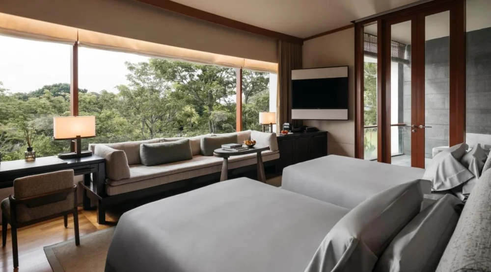 Premier Twin Room with Garden View at Capella Singapore