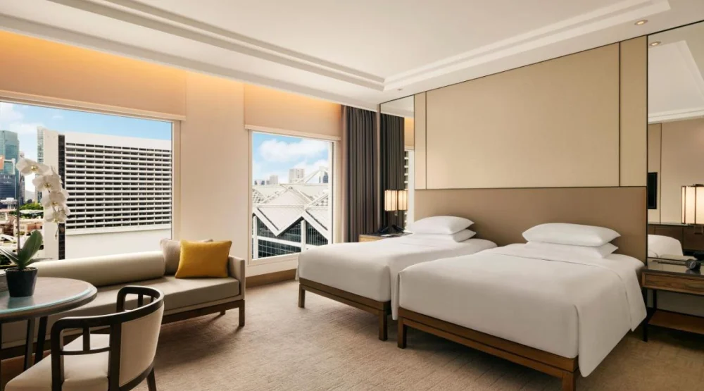 Deluxe Twin Room at Conrad Singapore Marina Bay