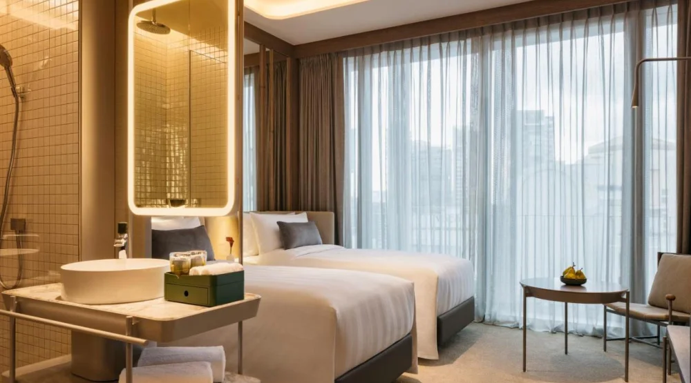 Premier Twin Room at Pan Pacific Orchard