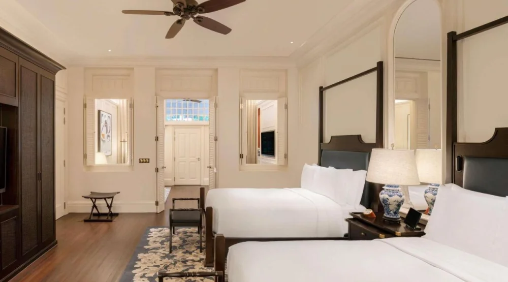 Palm Court Suite with Two Double Beds at Raffles Hotel Singapore