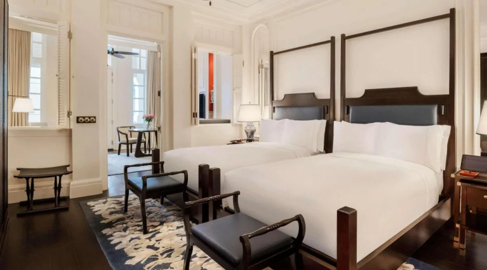 State Room Suite with Two Double Beds at Raffles Hotel Singapore