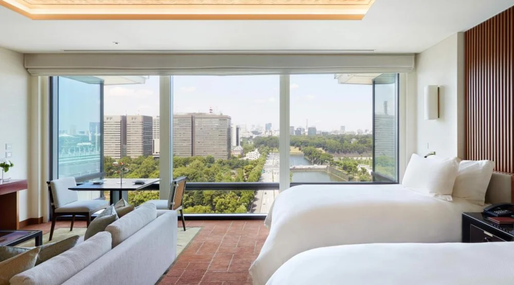 Grand Premier Twin Room with Park View at The Peninsula Tokyo