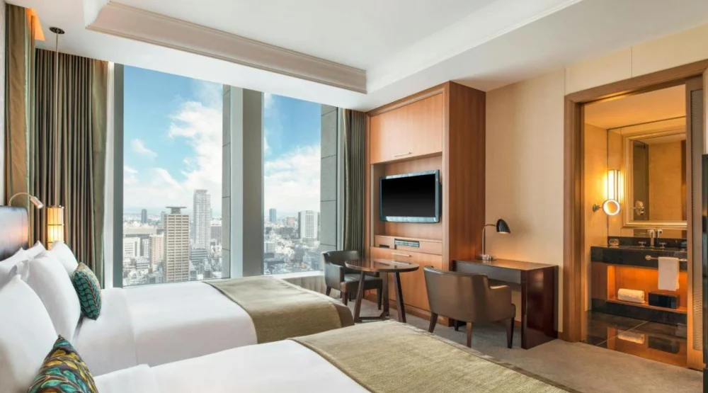 Deluxe Double Room with Two Double Beds and City View at The St. Regis Osaka