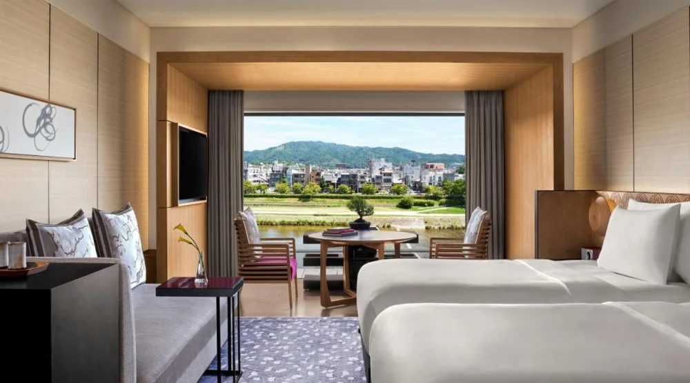 Grand Deluxe Twin Kamogawa River View at The Ritz-Carlton Kyoto