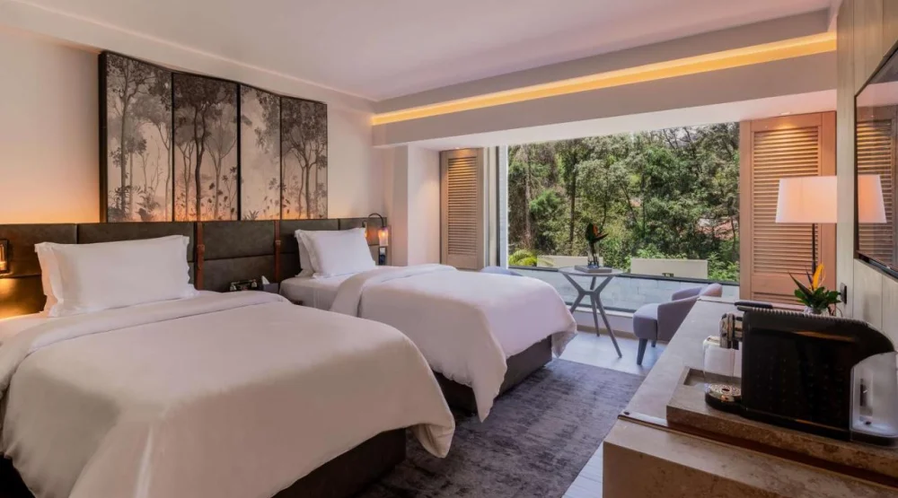 Deluxe Serene Twin Room at Kwetu Nairobi Curio Collection by Hilton