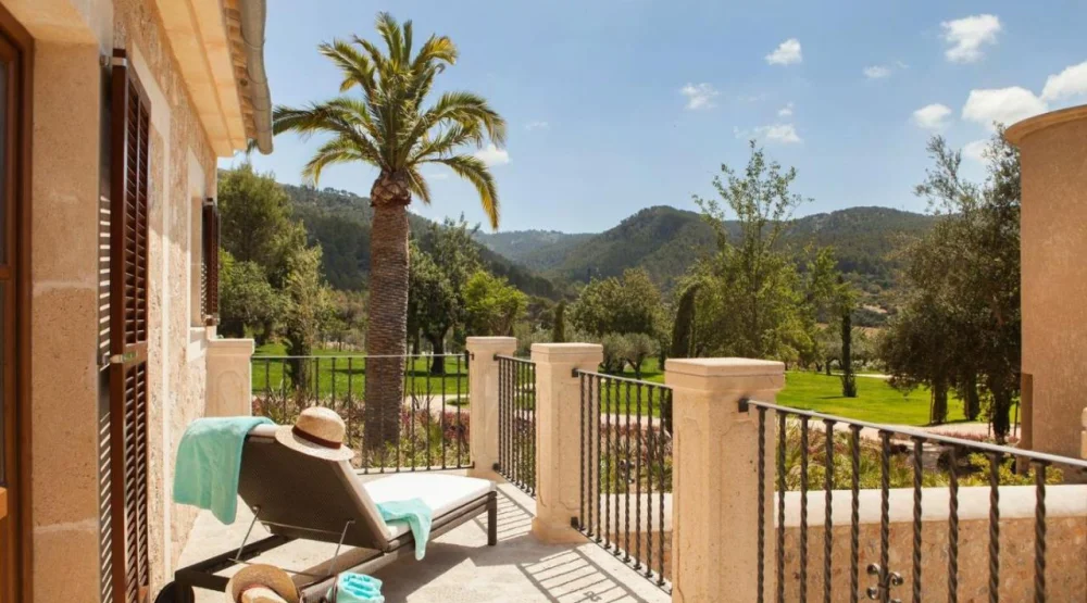 Deluxe Double Room with Balcony at Castell Son Claret