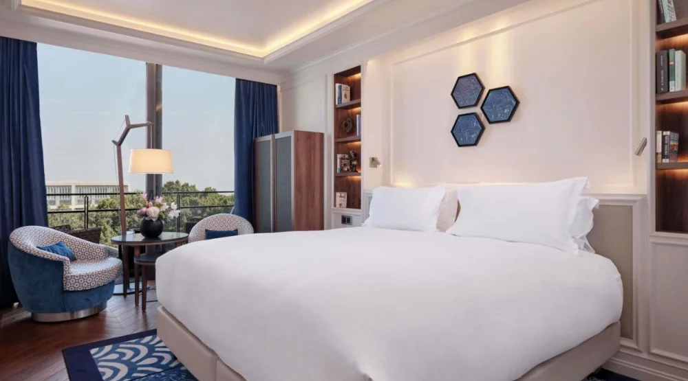 Luxury Double Room with Balcony and Garden View at Sofitel Barcelona Skipper