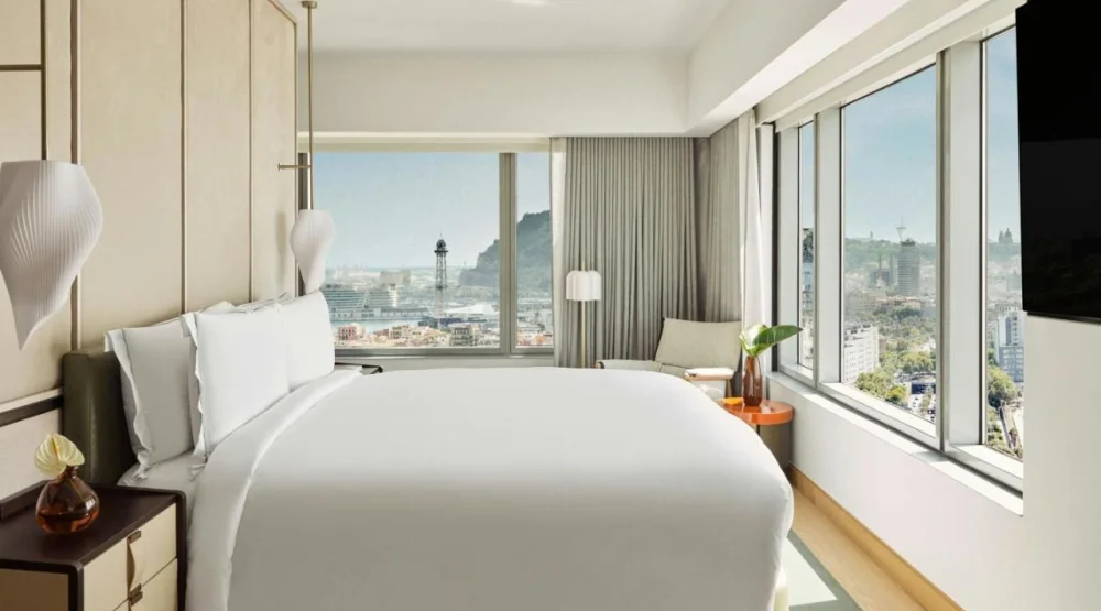 Skyline One Bedroom King Suite with City View at Hotel Arts Barcelona