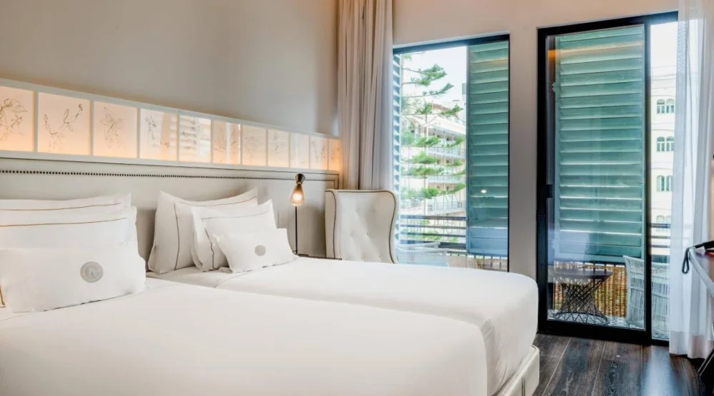 Cotton Twin Room at Cotton House Hotel, Autograph Collection