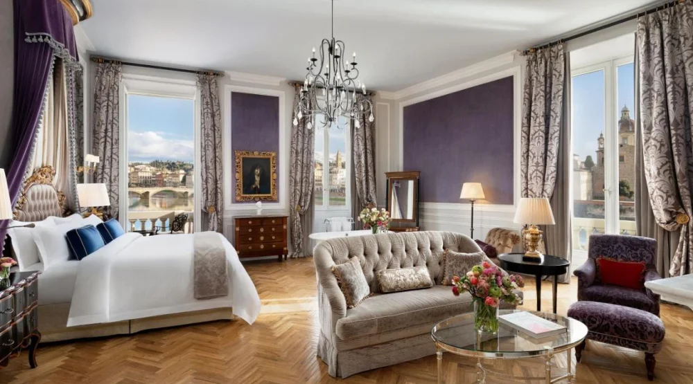 Junior Suite Arno, One Bedroom Junior Suite, Arno River View at The St. Regis Florence