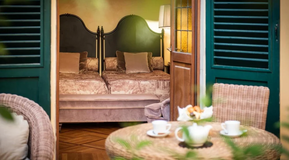 Double Room with Patio at Grand Hotel Baglioni