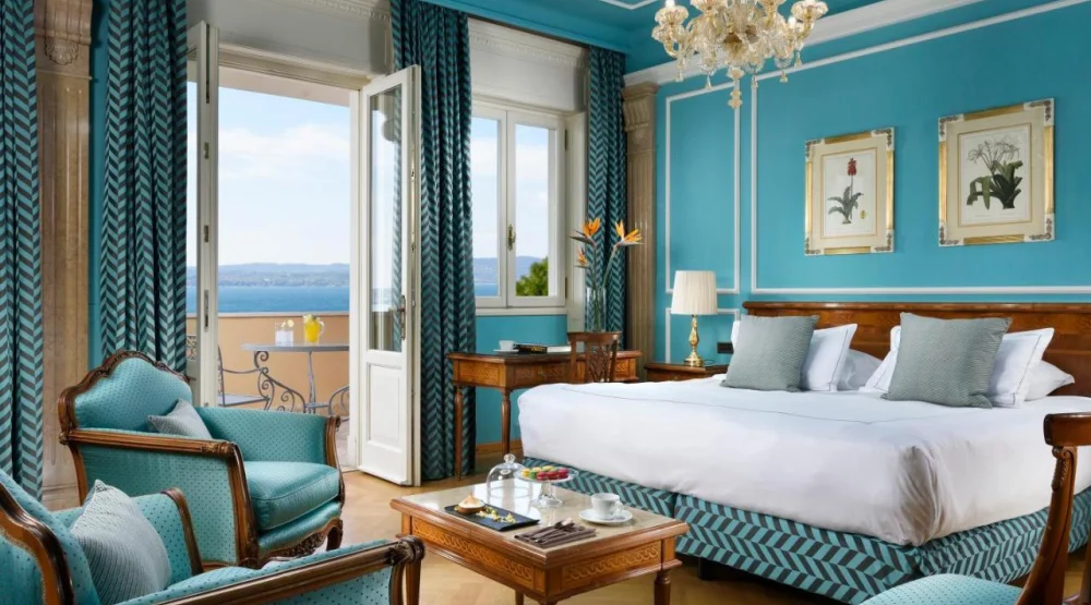 Exclusive Lake View with Terrace at Villa Cortine Palace Hotel