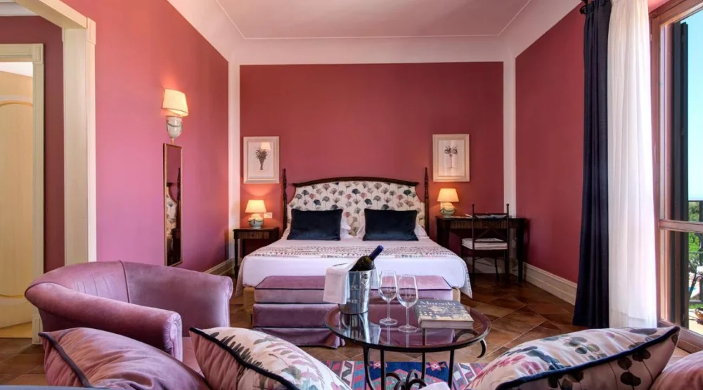 Junior Suite with Balcony and Sea View at Baglio Oneto Dei Principi Di San Lorenzo