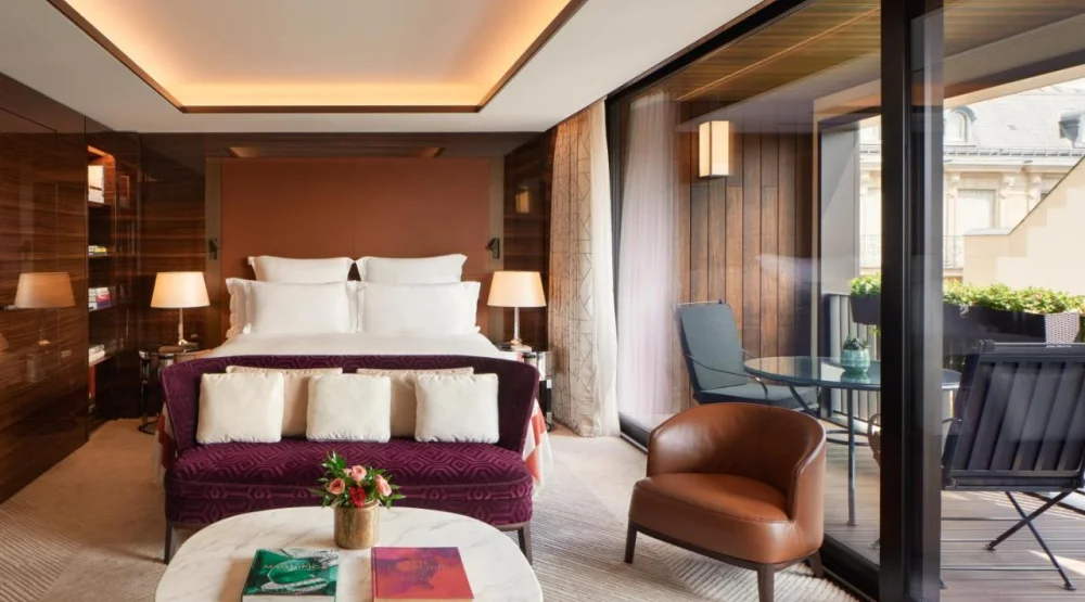 Executive Room Terrace at Bvlgari Hotel Paris