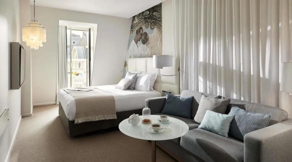 Deluxe Queen Or Twin Room with Sofa Bed and Terrace at Cures Marines Trouville Hotel Thalasso & Spa