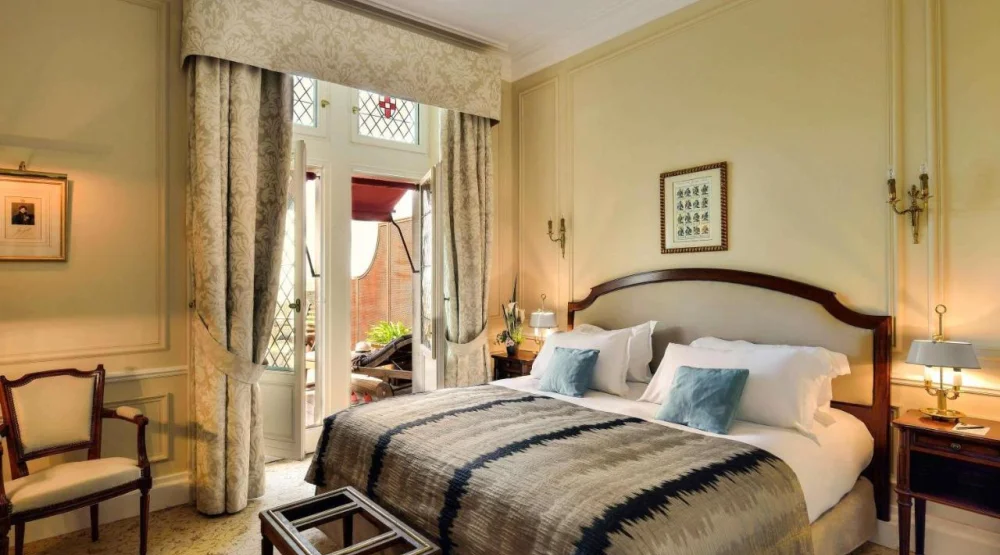 Superior King Room with Terrace and Garden View at Hotel De La Cite Carcassonne - MGallery