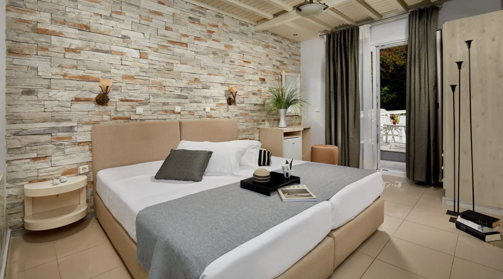 Superior Double Room with Garden View at Galaxy Hotel Naxos