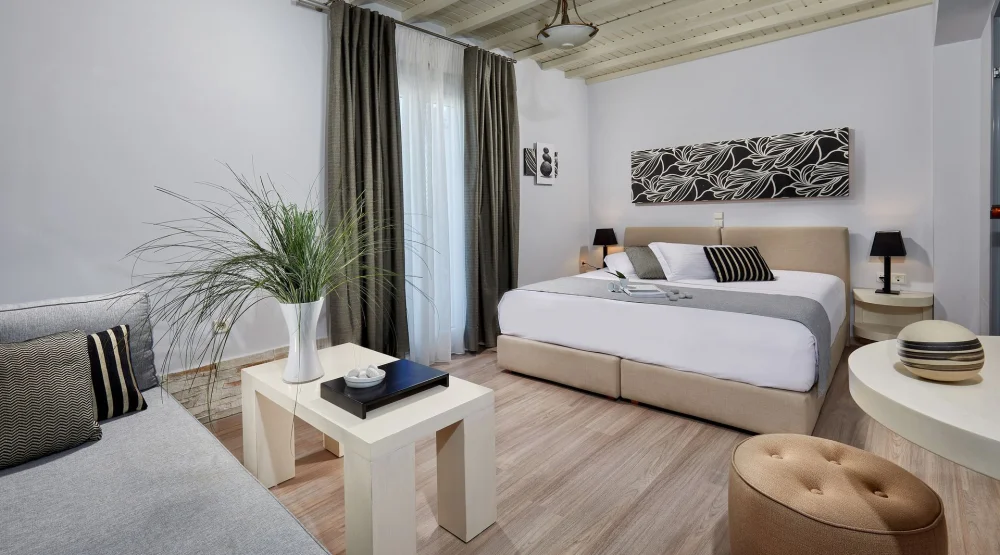 Triple Room with Garden View at Galaxy Hotel Naxos