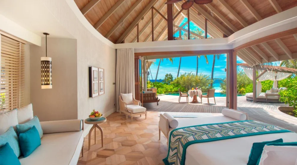 Beach Villa with Private Pool at Milaidhoo Island