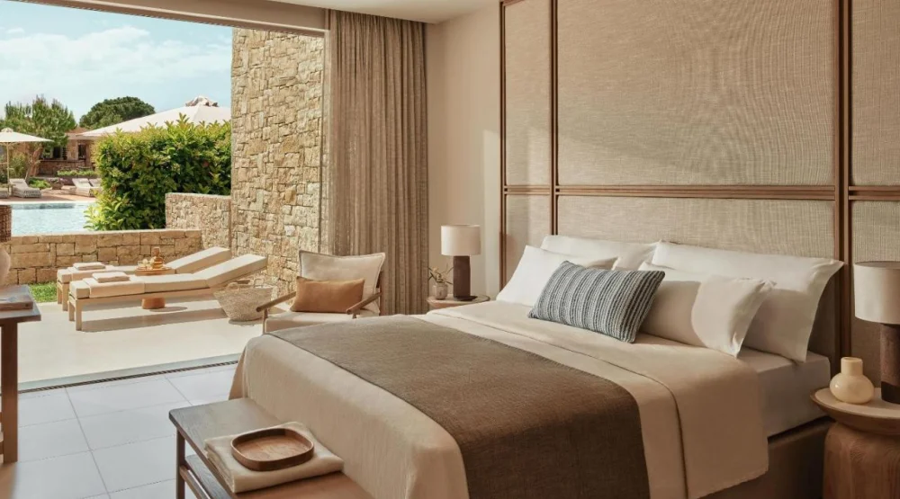 Deluxe One Bedroom Bungalow Suite with Private Garden & Pool View at Ikos Olivia