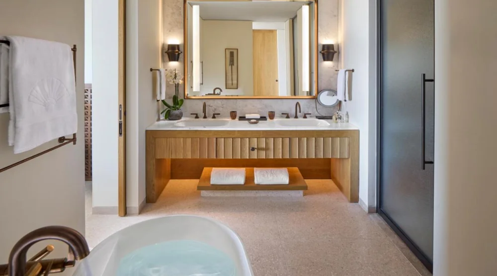 Interconnecting Beach Club Junior Suites at Mandarin Oriental Costa Navarino